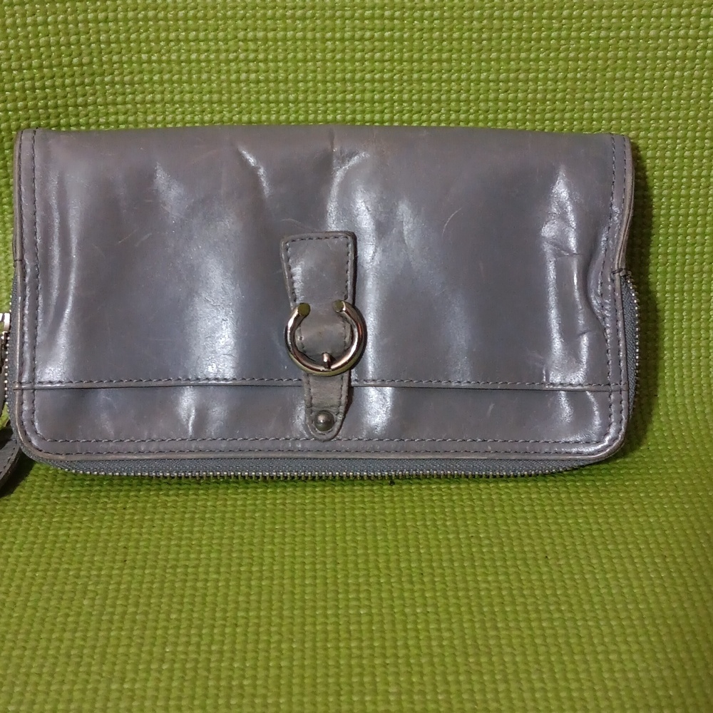 Vintage  TANO  double  zip- around  leather  wallet
